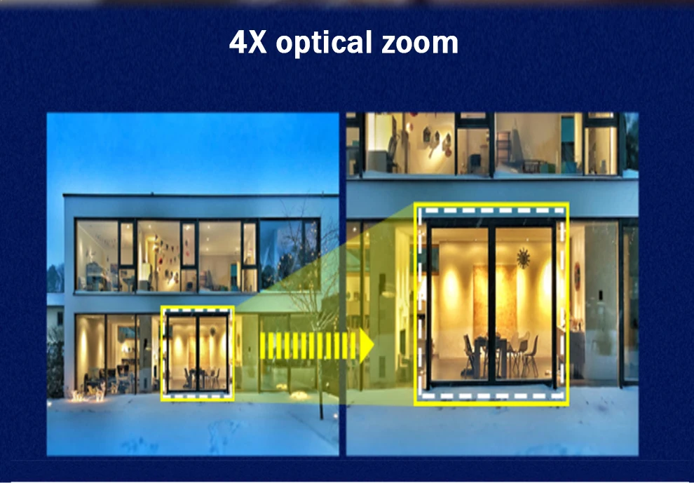 2MP H.265 WI-FI IR PTZ Камера 4X зум Беспроводной HD IP купольная Камера ИК 50 м Ночное видение 2-полосная аудио SD Запись P2P мобильный Управление