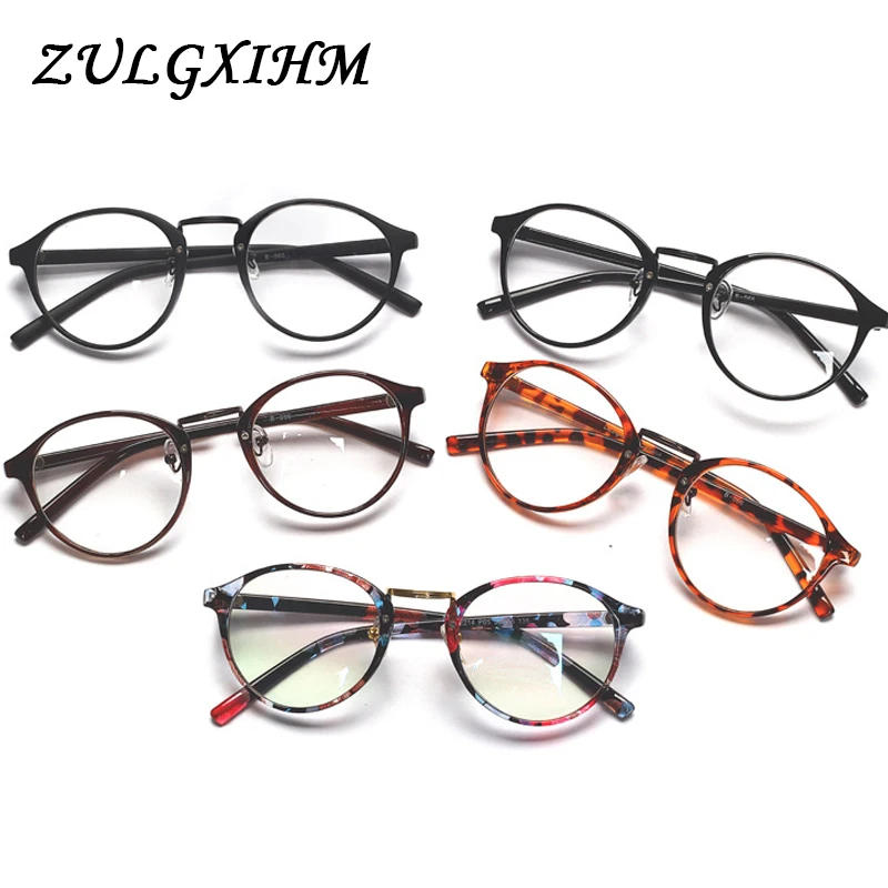 

2020 Fashion Transparent Round Glasses Clear Frame Women Spectacle Myopia Glasses Men EyeGlasses Frame Nerd Optical Frames Clear