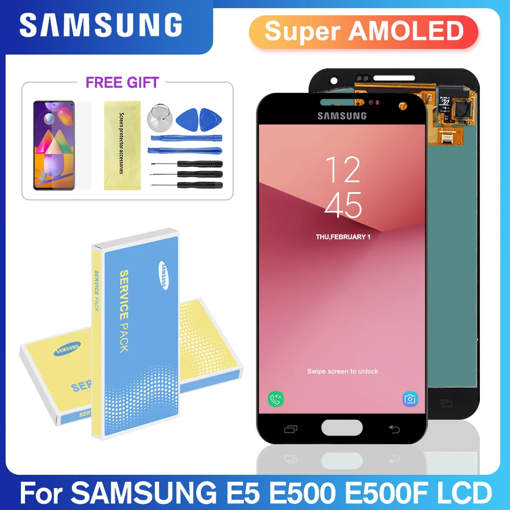 the best screen for lcd phone black Super AMOLED For Samsung Galaxy E5 LCD Display SamsungE5 LCD Touch Screen Digitizer Assembly Replacement E500 E500F E500H E500M the best screen for lcd phones android
