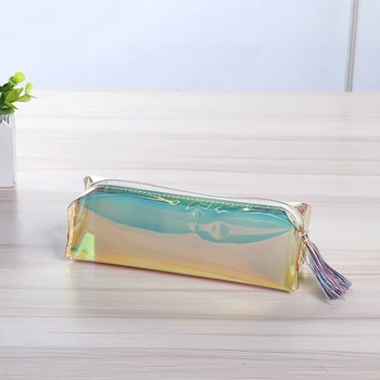 

Simple Cute Large Capacity School Pencil Case box for Girls Silicone Bag Stationery Pouch