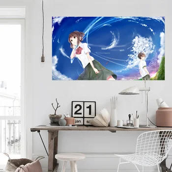 

[Self-Adhesive] 3D Your Name 104 Japan Anime Wall Stickers Mural Decal Wall Murals AJ WALLPAPER Belly