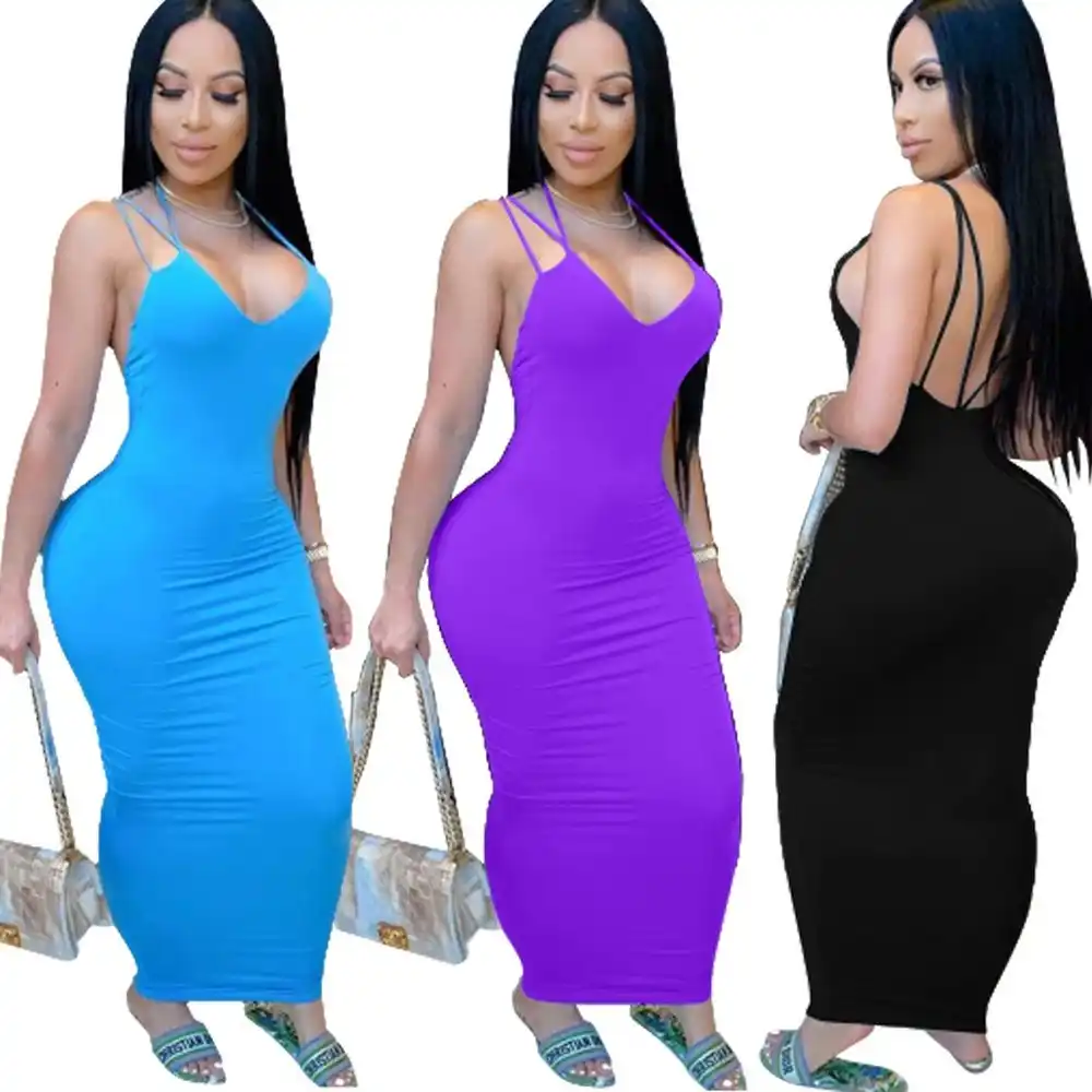spaghetti strap sundress long