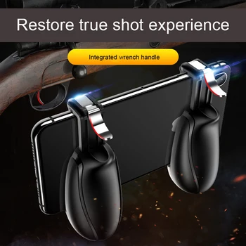 

Gamepad For PUBG IOS Android Mobile Phone Game Pad Shooter Controller Trigger Fire Button Handle Integrated Design Of Key Handle