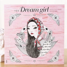 

Korean Dream Girl Character Costume Coloring Book Adult Decompression Coloring Book Graffiti Description