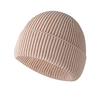 Зимняя теплая вязаная шапка из акриловой смеси хлопка для взрослых, унисекс, черепа и шапочки — изображение 3