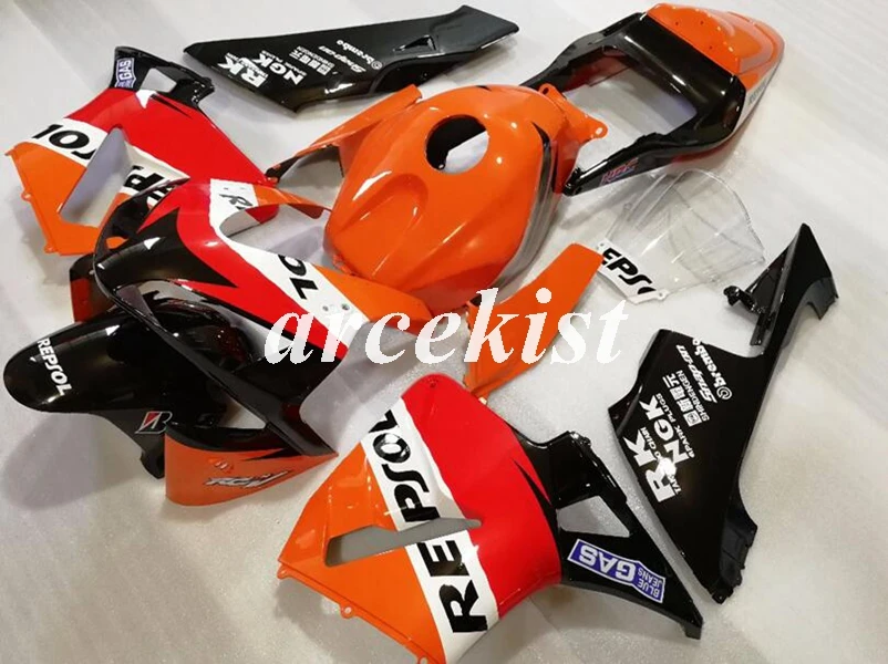 

4Gifts New ABS Plastic Injection Mold Full Fairing Kit fit for HONDA CBR600RR F5 2003 2004 03 04 600rr body set Custom orange