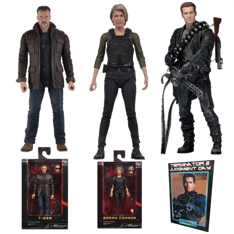 7 дюймов NECA Терминатор T 800 Сара Коннор темного рока Destiny Арнольд ПВХ движущаяся