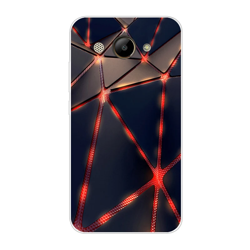 Для huawei Y3 чехол мягкий силиконовый huawei Y3 прозрачная задняя крышка 5,0 ''TPU Y 3 чехлы для телефонов цветок кошки