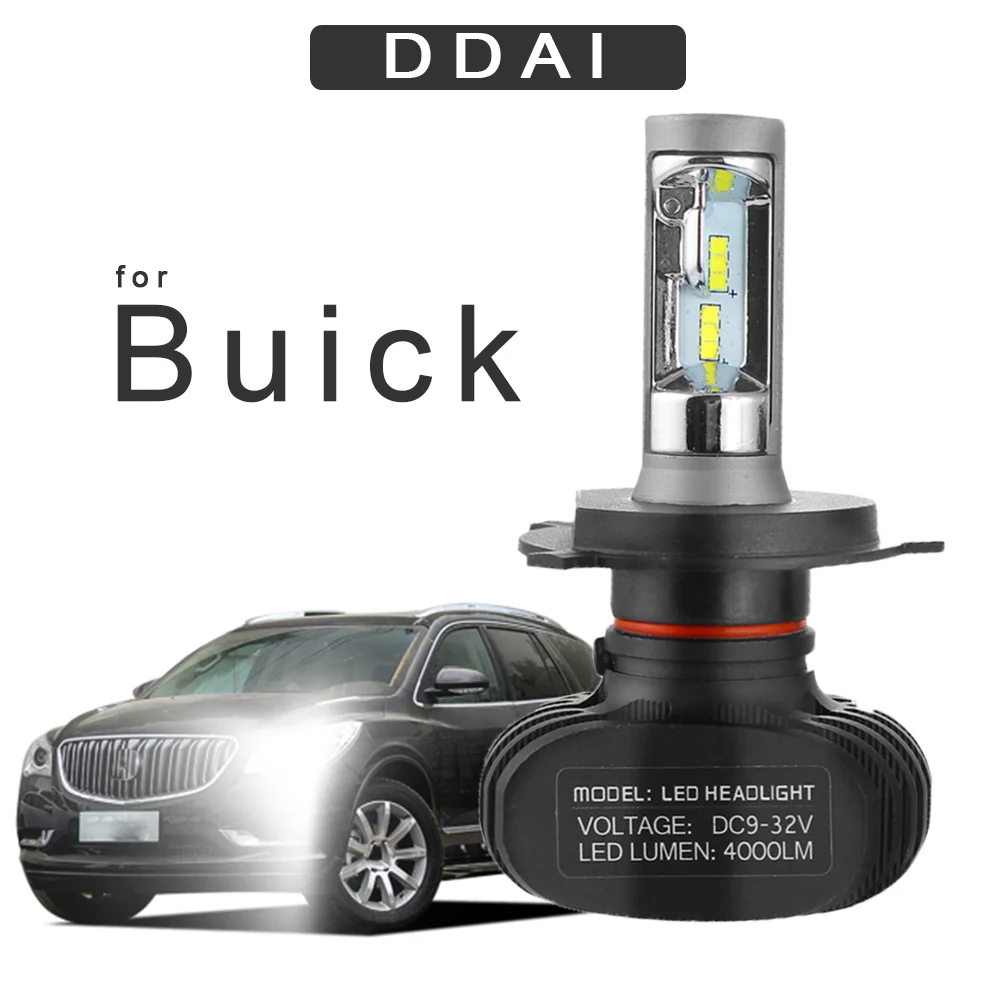 

DDAI CSP Lamp H4 Led H7 Car Headlight Bulbs for Enclave Encore Envision EXCELLE GL8 VELITE fog Lamp light bulbs for auto