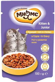

MNYAMS MNYAMS GROWTH AND DEVELOPMENT for kittens with chicken in sauce 100g