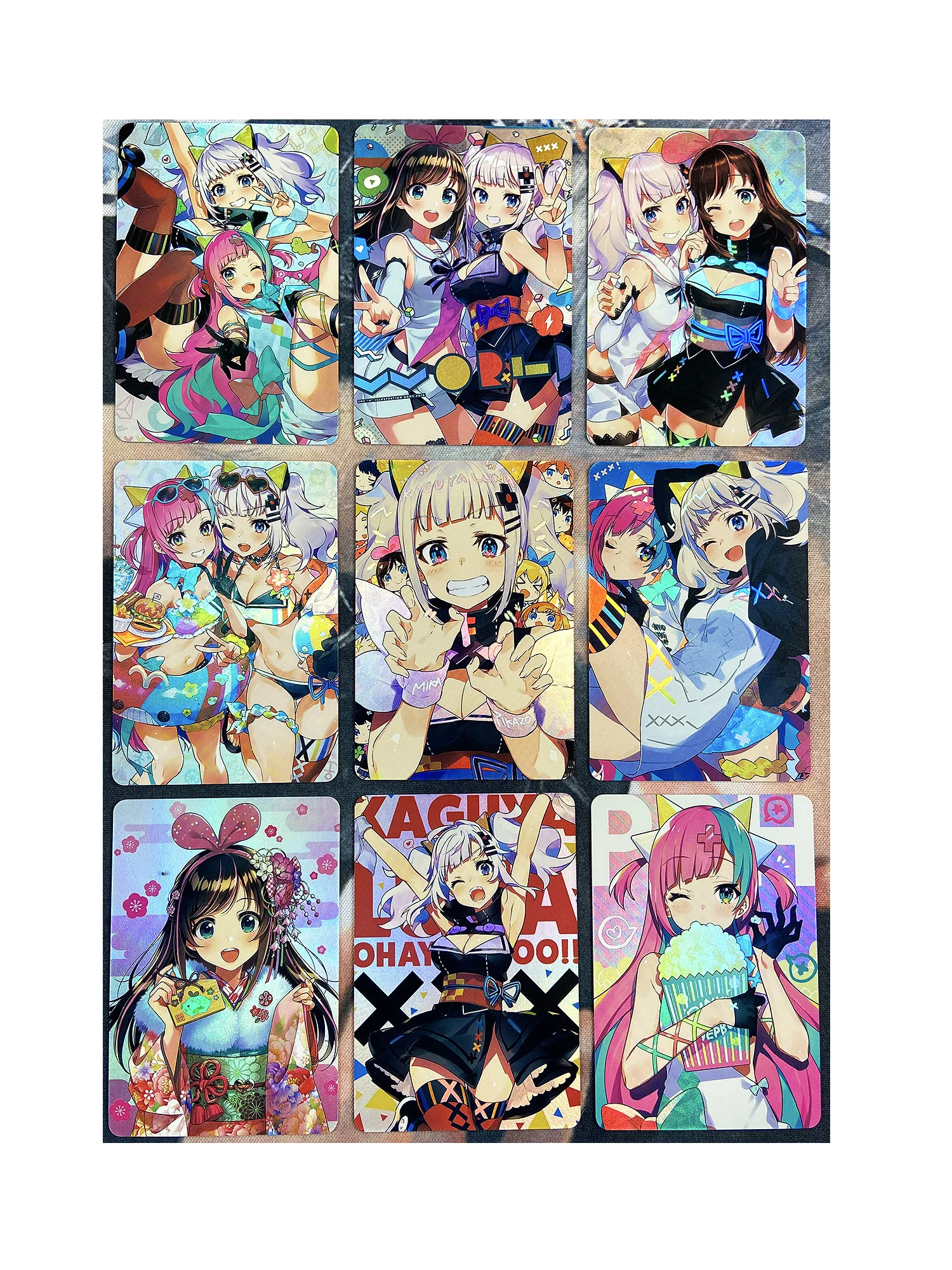 

9pcs/set ACG Beauty Virtual Idol Girl Refraction Sexy Girls Toys Hobbies Hobby Collectibles Game Anime Collection Cards