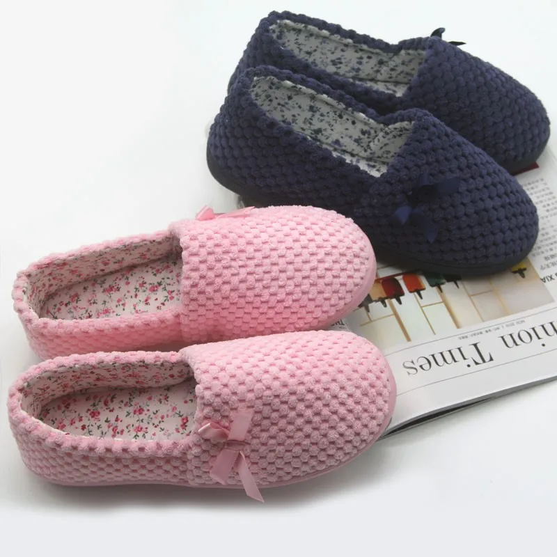 

Autumn Lunar November zi xie Cover Heel Postpartum Waterproof Anti-slip Maternity Shoes Soft Bottom Thin Bow Indoor Confinement