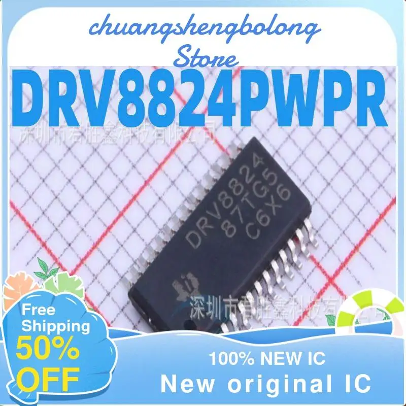 

5PCS DRV8824PWPR TSSOP28 DRV8824 New original IC Bridge Driver Chip