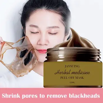 

120g Tearing Mask Blackhead Remover Acne Treatment Nose Refining Mask Shrinks Cleansing Herbal Mask Peel-off Face Pores D3P7