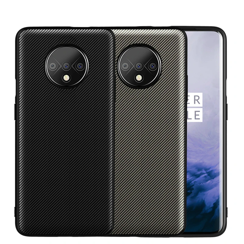 

For Oneplus 7T Case Carbon Texture Leather Back Cover Case Full Protective Shockproof For Oneplus 7 6T 6 5T 5 7T Pro Case