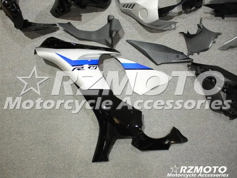 Новая ABS форма мотоцикла Обтекатели подходят для Yamaha YZF-1000-R1- 15 16 17 18 обтекатель кузова набор на заказ серебряный черный