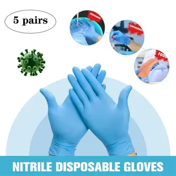

5 pairs Disposable Gloves Latex For Home Cleaning Medical/Food/Rubber/Garden Gloves Universal For Left And Right Hand Clean