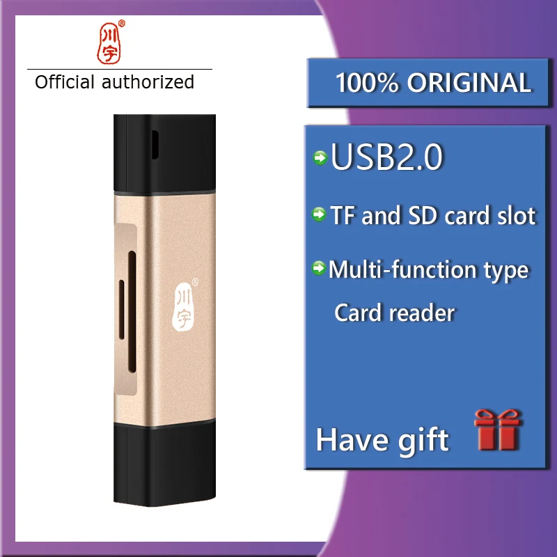 

Kawau Multi-function USB 2.0 card reader with TF SD card Slot Type-c interface Support mobile phone OTG function Small portable