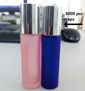 

silver cap10ml bottle Natural Essential Roller Ball Bottle Gemstones Essential Oil Roller Ball Bottles Glass With Bamboo Lid Cap