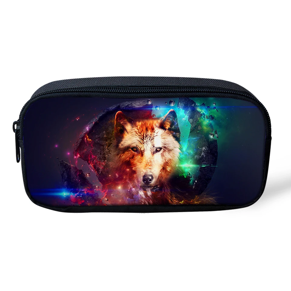 CDWX3769K HaoYun пенал для детей "Fantasy Wolf" шаблон студентов ящик мультфильм животных детские школьные пеналы для ручек девочек косметичка - Цвет: CDWX3769K