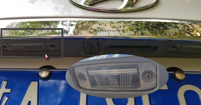 BYNCG Автомобильный кронштейн заднего вида для камеры, Освещение номерного знака, крепление корпуса для Kia Rio X-Line