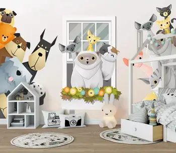 

[Self-Adhesive] 3D Animals 003 Wall Paper mural Wall Print Decal Wall Murals