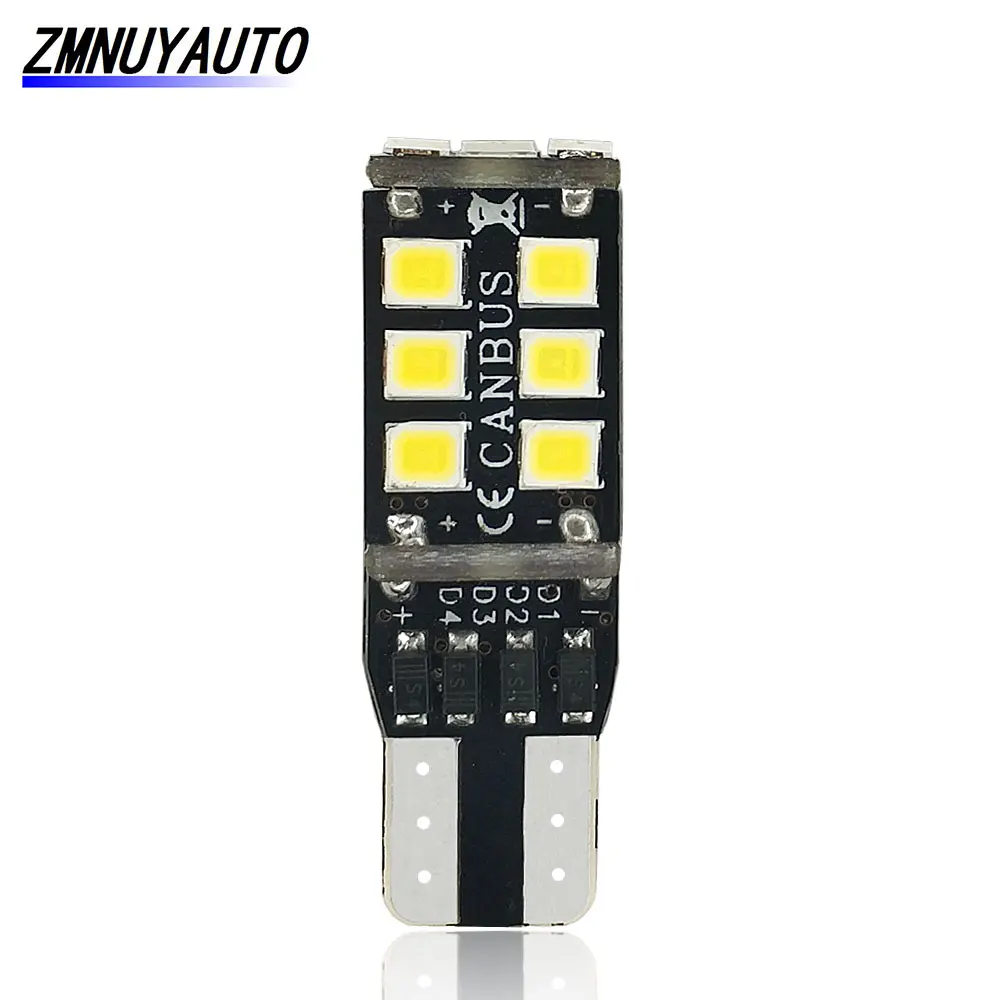 

T10 LED CANBUS 12V 15LED 2835 SMD NO ERROR 164 168 501 Bulb Auto Instrument Lights Car Indicator Lamp 6000K White W5W