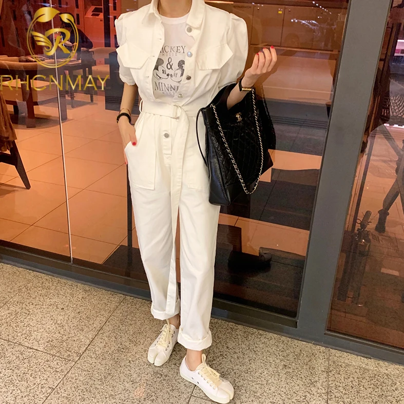 Sexy Denim Jumpsuit Women Romper Long Sleeve Belt Pink/White Summer Jeans Jumpsuit Female 2020 Streetwear Overalls Sexy Denim Jumpsuit Women Romper Long Sleeve Belt Pink/White Summer Jeans Jumpsuit Female 2020 Streetwear Overalls