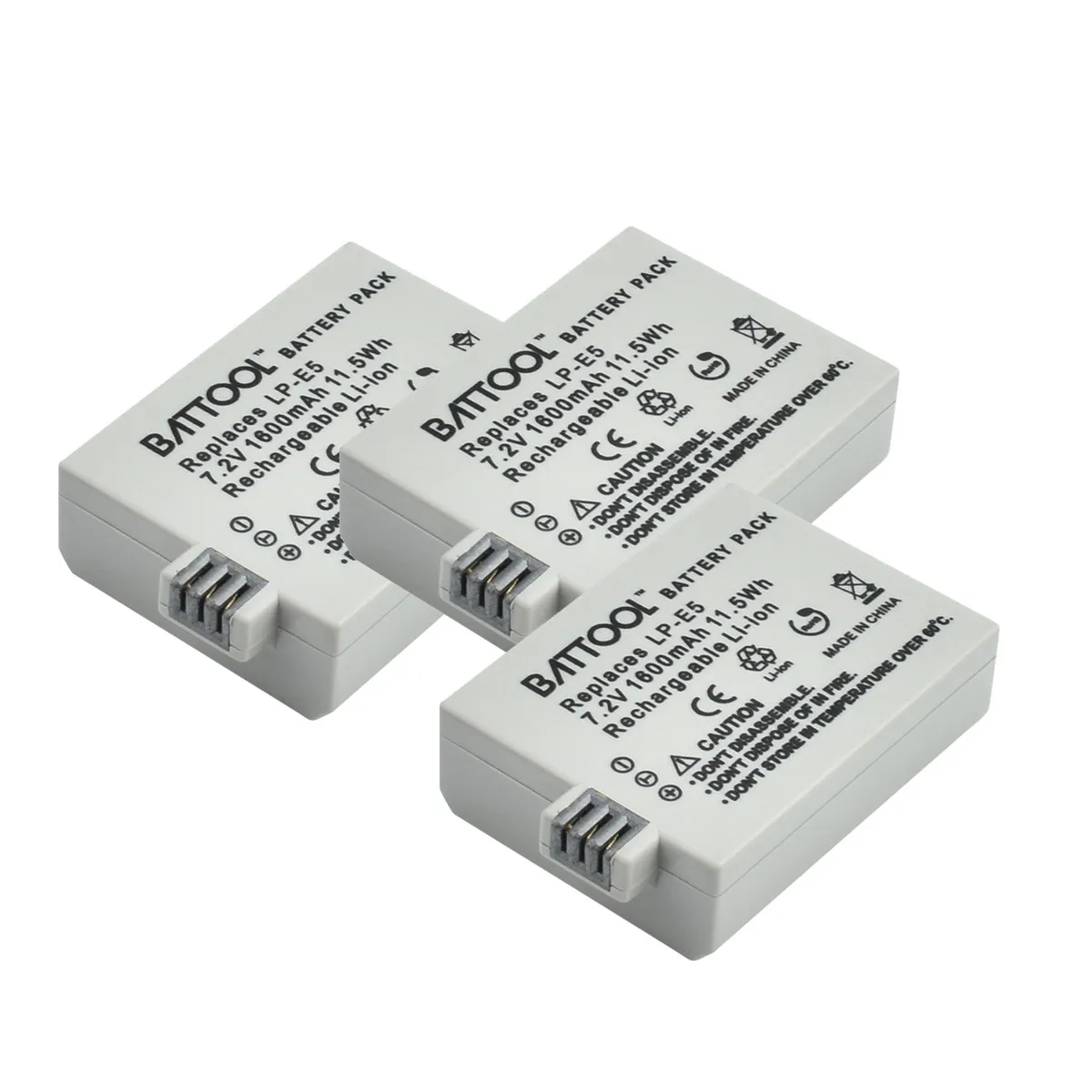 Аккумулятор для камеры Turpow 7,2 V 1600mAh LP-E5 LPE5 LP E5 для Canon EOS Rebel XS, Rebel T1i, Rebel XSi, 1000D, 500D, 450D