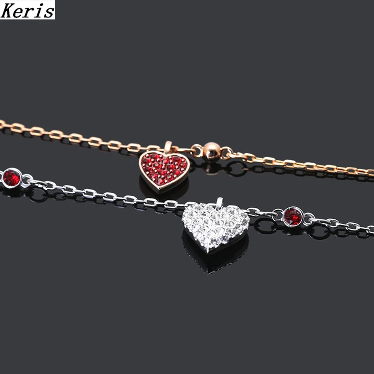 

High quality swa new bracelet with crystal and Valentine's Day es red love in a fashion design bracelet