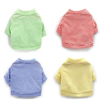 

Summer Pet Dog Clothes stripe Puppy Tshirt Vest Chihuahua Shih Tzu Yorkshire For Small Medium Dogs Clothes Shirts Cat Outfit Rop