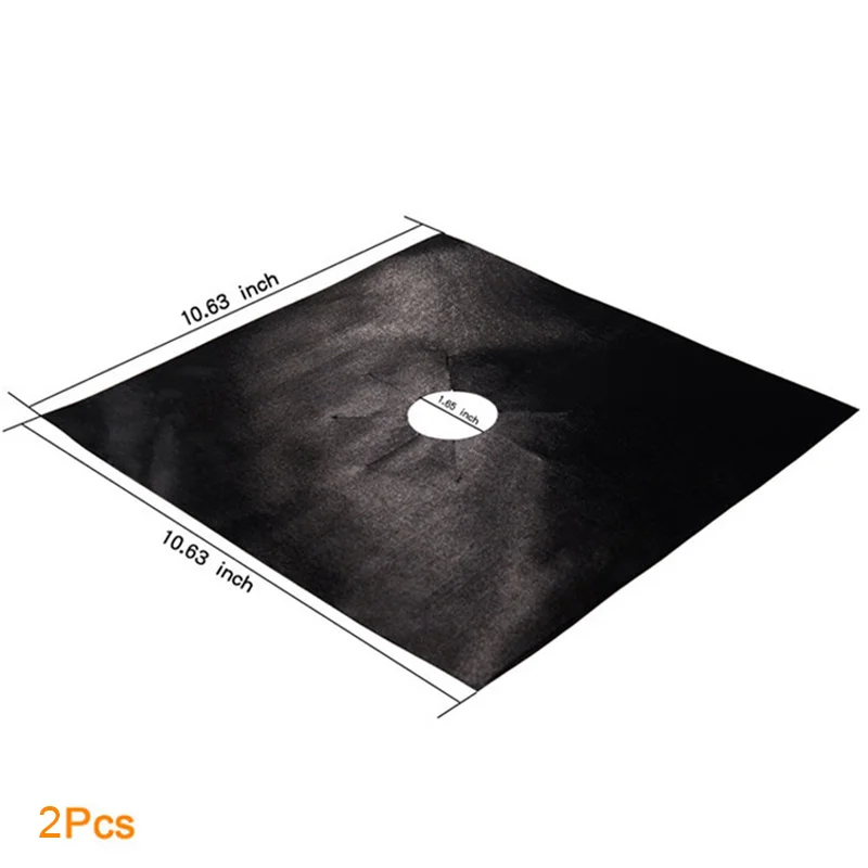 A-2PCS 1/2/4 шт. защитное покрытие для газовой плиты защита многоразовые Плита плита горелки крышка варочная поверхность вкладыш коврик аксессуары газовой плиты Кухня инструменты - Цвет: A-2PCS