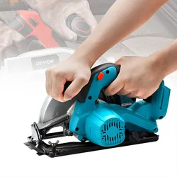 Mango de sierra Circular eléctrica de 180mm, herramientas eléctricas, conducto de polvo, máquina de corte multifunción de 5000RPM para batería Makita de 18V