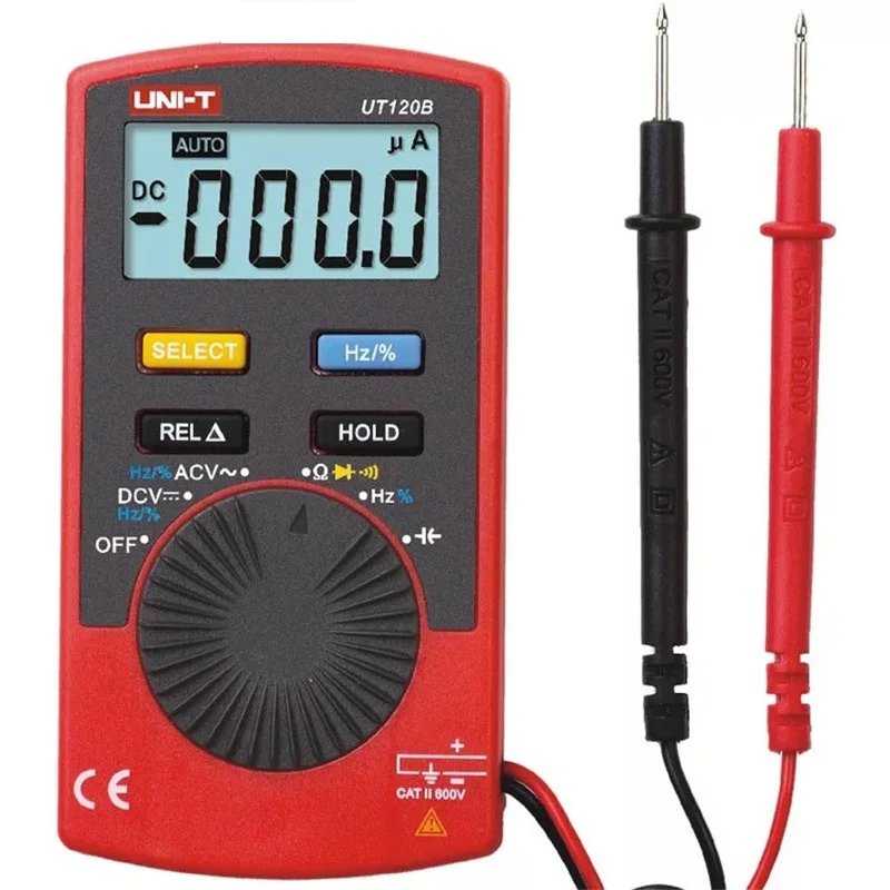 UNI-T UT120B Pocket Size Type Auto-range DMM Digital Multimeters AC/DC frequency multimeter Ammeter Multitester