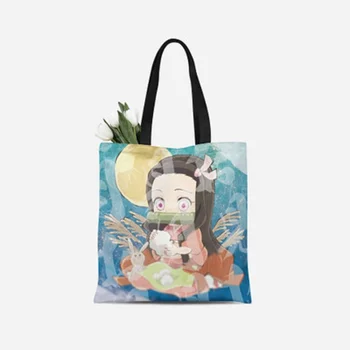 

Japan Anime Demon Slayer Kimetsu no Yaiba Cosplay Kamado Tanjirou Agatsuma Zenitsu Environmental Pollution free handbag