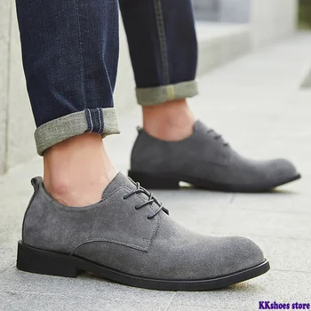 

2020 New British Style Men Shoes Breathable Men Dress Shoes on Working Formal Leisure Shoes Men's Flats for Party Big Size 38-48