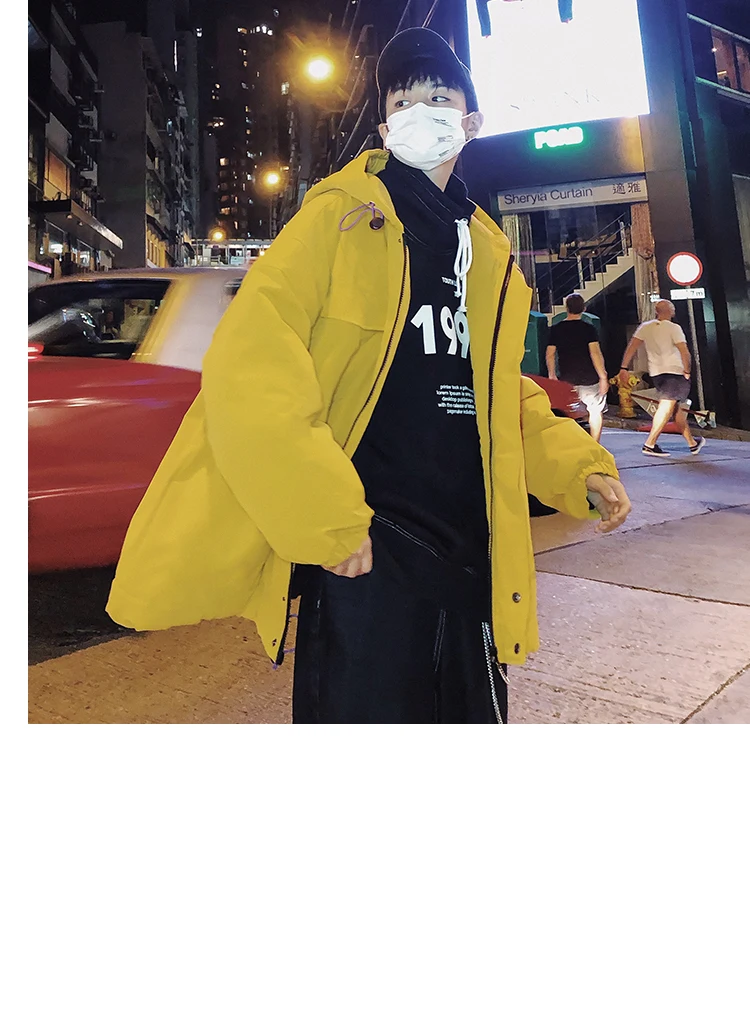 Liketkit, мужские зимние парки, мужские одноцветные винтажные толстые куртки с капюшоном больших размеров, мужские куртки в стиле хип-хоп, корейская мода, теплая ветровка
