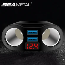 Автомобильное зарядное устройство 3.1A розетка для автомобильного прикуривателя Разветвитель штекер 150 вращение светодиодный адаптер для а...(China)