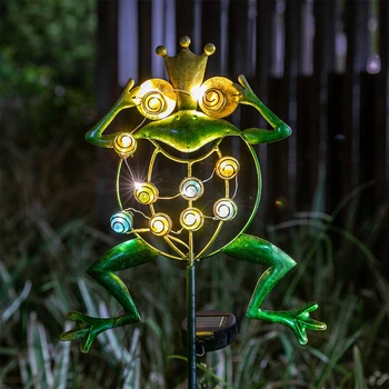 

Path Decorative LED Garden Light Landscape Walkway Frog Shape Patio Waterproof IP44 Solar Powered Ground Yard Lawn Spike Outdoor