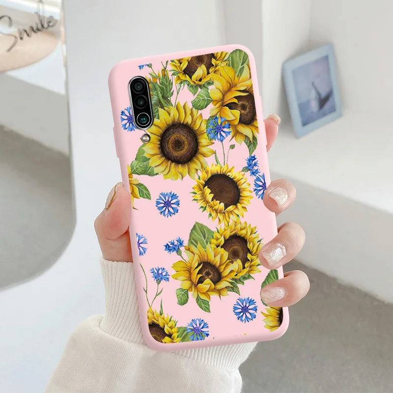 For Meizu 16xs Protective Shell Silicone Soft Shell Phone Case Candy Color Case Fashion Silicone Color Chrysanthemum cases for meizu Cases For Meizu