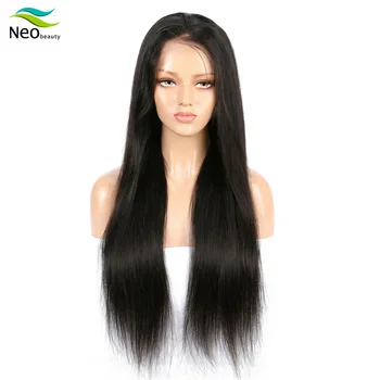 

13x4 Lace Front Really Human Hair Wigs For Black Women Brazilian Virgin Hair Super Natural Soft Straight Glossy Wig Echt Hair