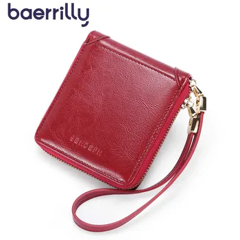 

Women Leather Wallet Womens Short Purses Genuine Leather Fashion Small Female Purse Short Purse Lady Letter Rfid Blocking Wallet