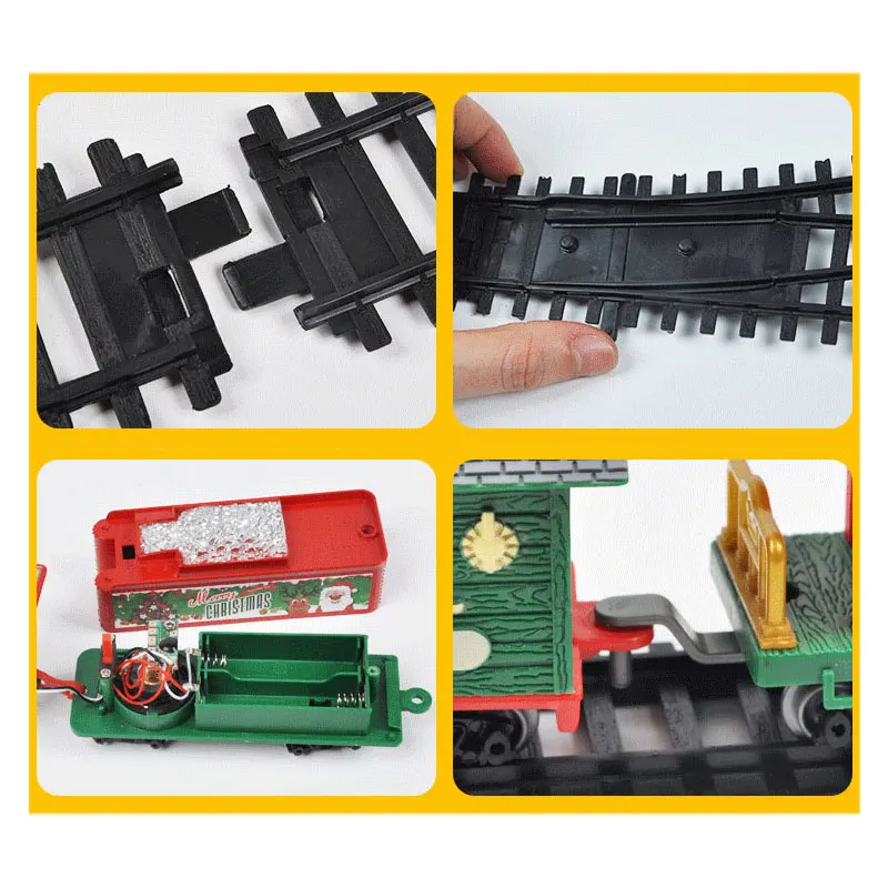RC Electric Train Christmas Toy Model Train Railway Set Remote Control Trains Toy Electric Christmas Trains For Children Gifts