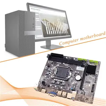 

H55 Computer Motherboard Multi-Graphics Card Output High Compatibility All Solid Capacitors Replace Computer Motherboard