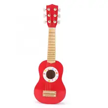 Имитация мини-гитара игрушка деревянная укулеле музыкальный инструмент для детей обучающая музыка Детский сад Ранние развивающие игрушки