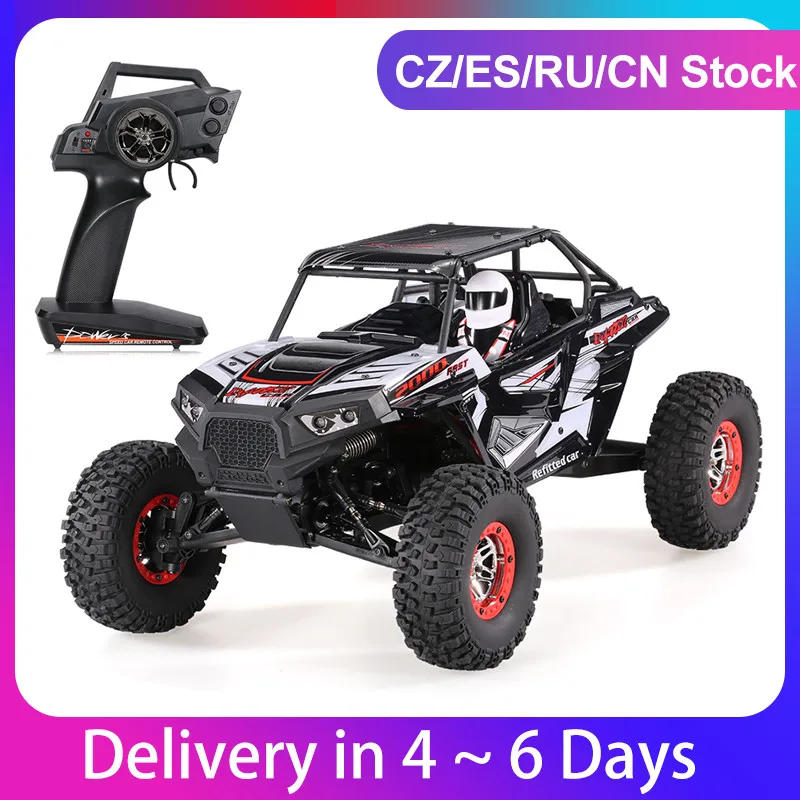 WLtoys 10428 B2 1/10 RC Автомобиль 2 4G 4WD 50 км/ч Рок Гусеничный внедорожный Багги пустыня Baja