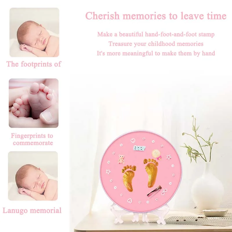 Baby Growing Up Memorial Baby Handprint Mud Baby Souvenirs Baby Hand And Foot Mold Hundred Days Gift Baby Hand Print Footprint Baby Growing Up Memorial Baby Handprint Mud Baby Souvenirs Baby Hand And Foot Mold Hundred Days Gift Baby Hand Print Footprint