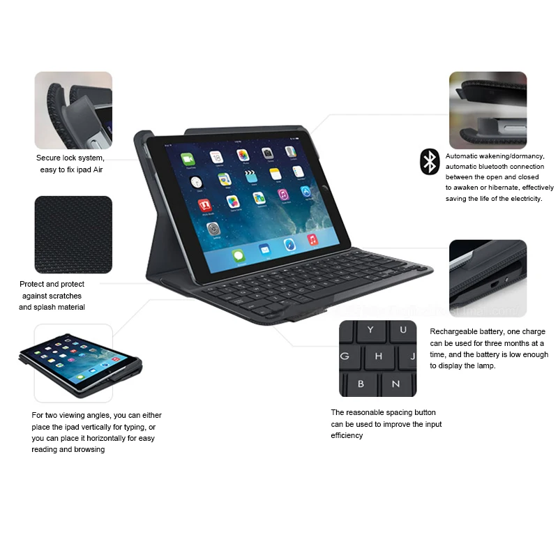 Проекционный чехол для клавиатуры logitech IK1050