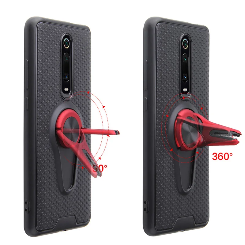Чехол для Xiaomi Mi 9T Pro Redmi K20 с кольцом на палец кронштейн