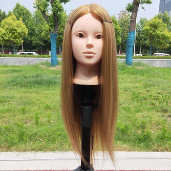 

Salon Mannequin Head With 65cm Hair Makeup Practice Head Mannequin Training Doll Head For Girl Gift